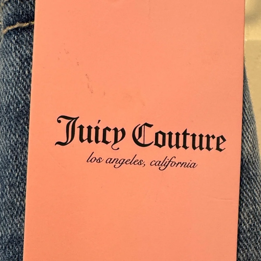 Juicy Couture 2 of Hearts Ankle Straight Leg Medium Wash Jeans 0/24 NWT - Picture 9 of 12